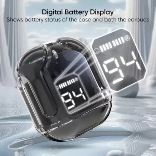 Air31 Wireless Earbuds | Transparent Bluetooth 5.3 with LED Display