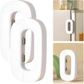 Child Safety Refrigerator Lock | Double Button Baby Proof | White & Grey