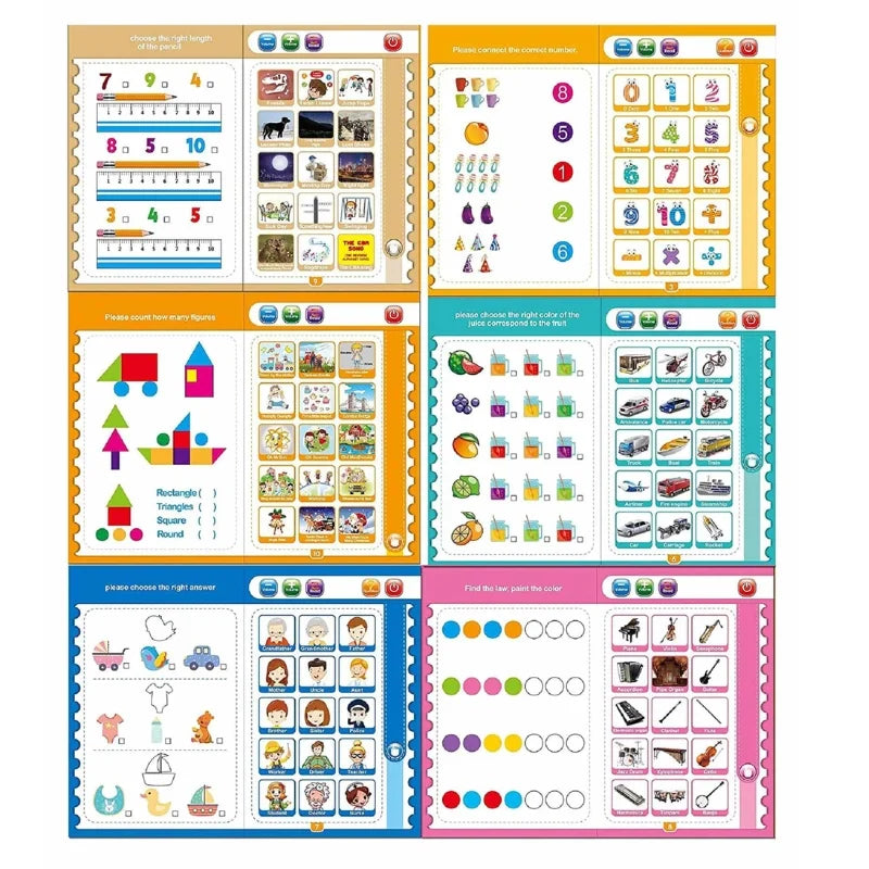 Interactive Learning Book for Kids | Letters, Numbers & Sounds