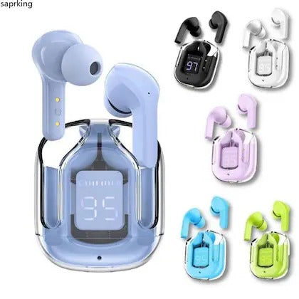 Air31 Wireless Earbuds | Transparent Bluetooth 5.3 with LED Display