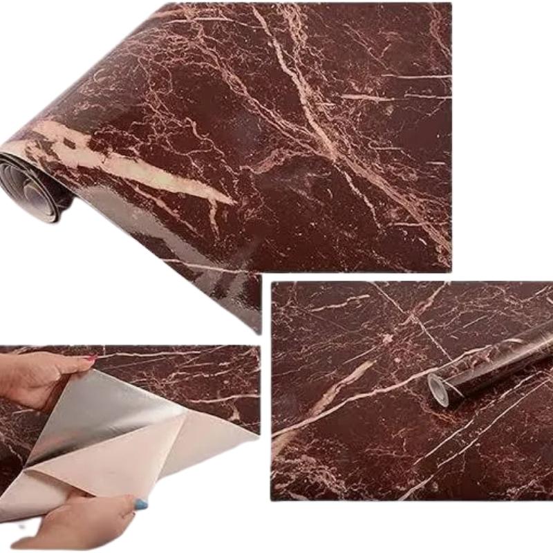 Autumn Brown Marble Sheet | Self-Adhesive Waterproof Wallpaper
