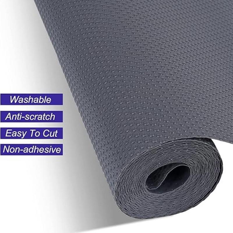 Anti-Slip Fridge & Shelf Mat | Waterproof Washable Liner | Dark Grey