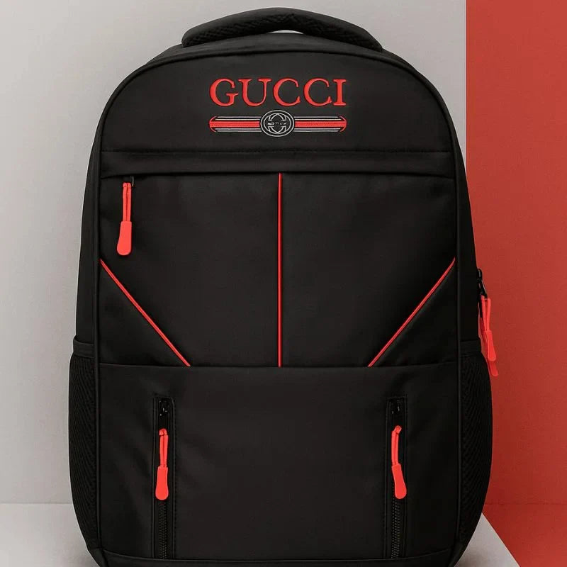 Multi-Functional Travel Backpack | Black & Red