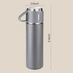 3 Cup 500ML Stainless Steel Vacuum Flask Set | Travel Thermos