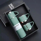 3 Cup 500ML Stainless Steel Vacuum Flask Set | Travel Thermos